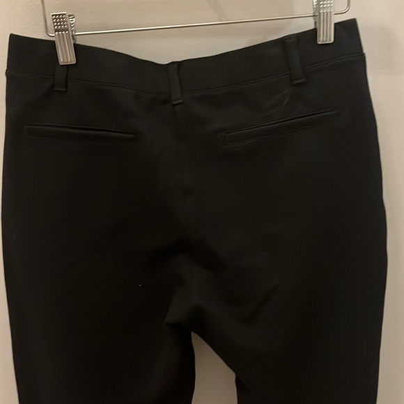 Quince Ultra-Stretch Ponte Pants Straight Leg Size 8 Petite Black - Picture 4 of 8